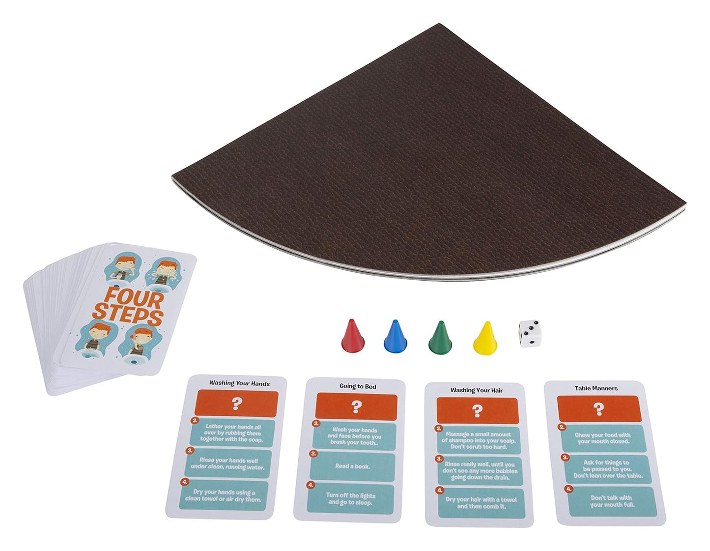 Funskool Four Steps Daily Routine Board Game for Kids | Fun Learning Family Game | Multicolour