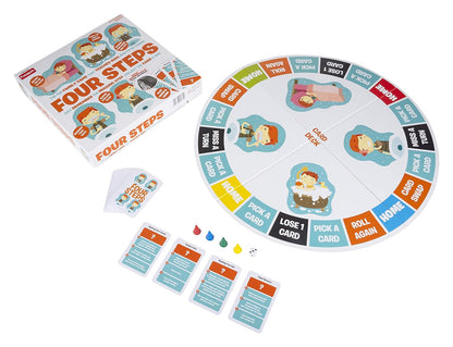 Funskool Four Steps Daily Routine Board Game for Kids | Fun Learning Family Game | Multicolour