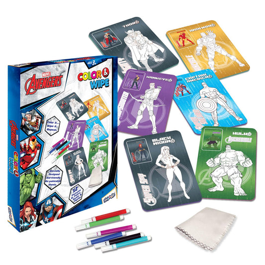 Marvel Avengers Colour & Wipe Art Kit