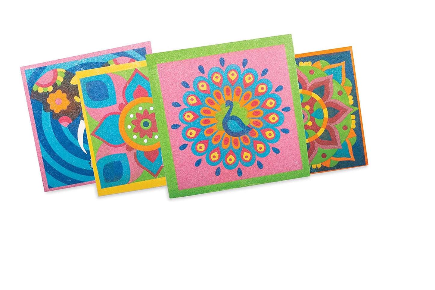 Funskool Handycrafts Sand Art Kit | 6 Creative Sand Art Designs | DIY Arts & Crafts Set for Kids | Age 5+ Years