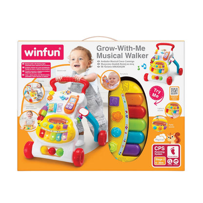 Winfun Grow-With-Me Musical Walker