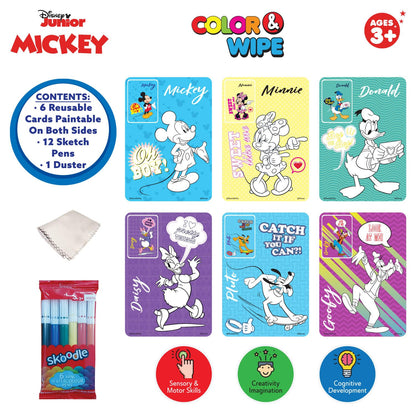 Disney Mickey Colour & Wipe Art Kit