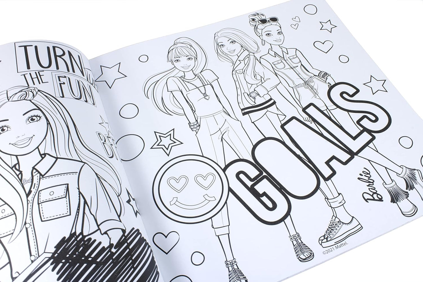 Mattel Barbie Secret Garden Coloring Book - 80 Pages