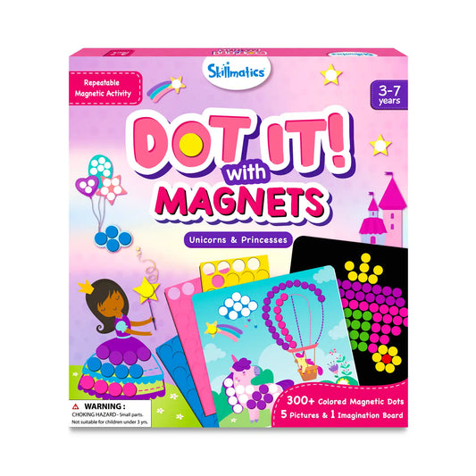 Dot It with Magnets - Unicorns & Princesses | Repeatable Magnetic Art Activity (ages 3-7)