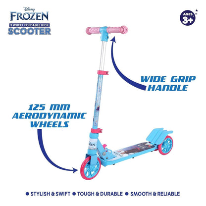 Frozen 3 Wheel Foldable Kick Scooter