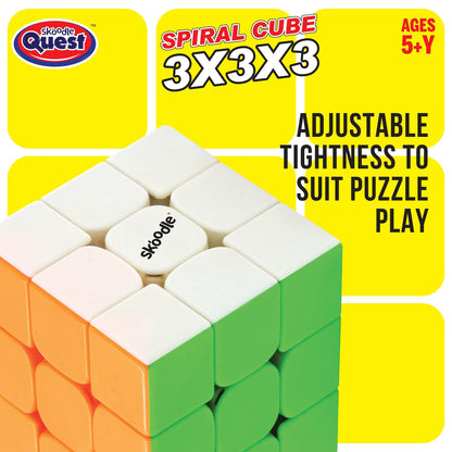 Skoodle Quest Spiral Cube 3X3X3 Block Cased