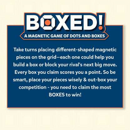 Boxed: A Magnetic Game of Dots & Boxes (ages 5+)