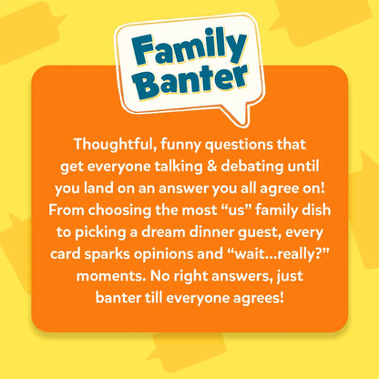 Family Banter | Fun and Hilarious Card Game (ages 6+)