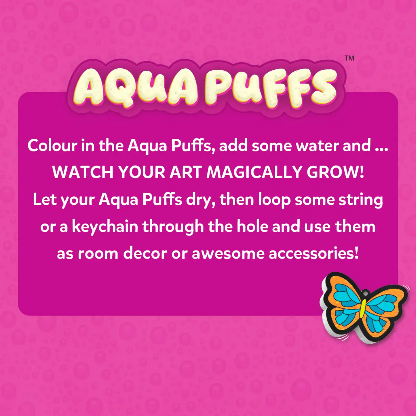 Aqua Puffs: Girl Power | 3D Art Kit | Gifts for Girls Ages 4-10
