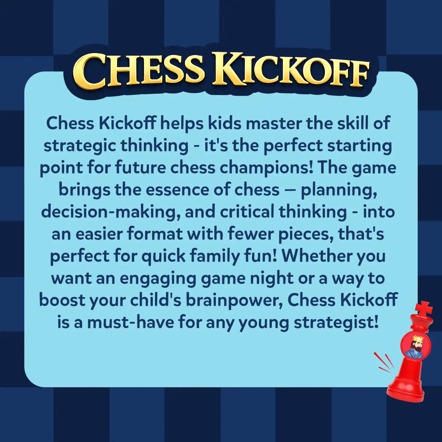Chess Kickoff | Beginner Chess Game for Kids (ages 4+)