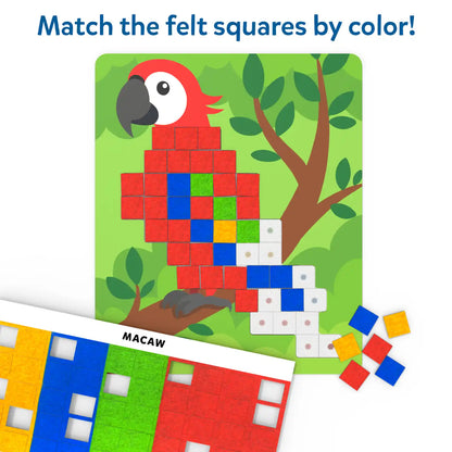 Felt Fun: Amazing Animals | Reusable 3D Craft Kit (ages 3-8)