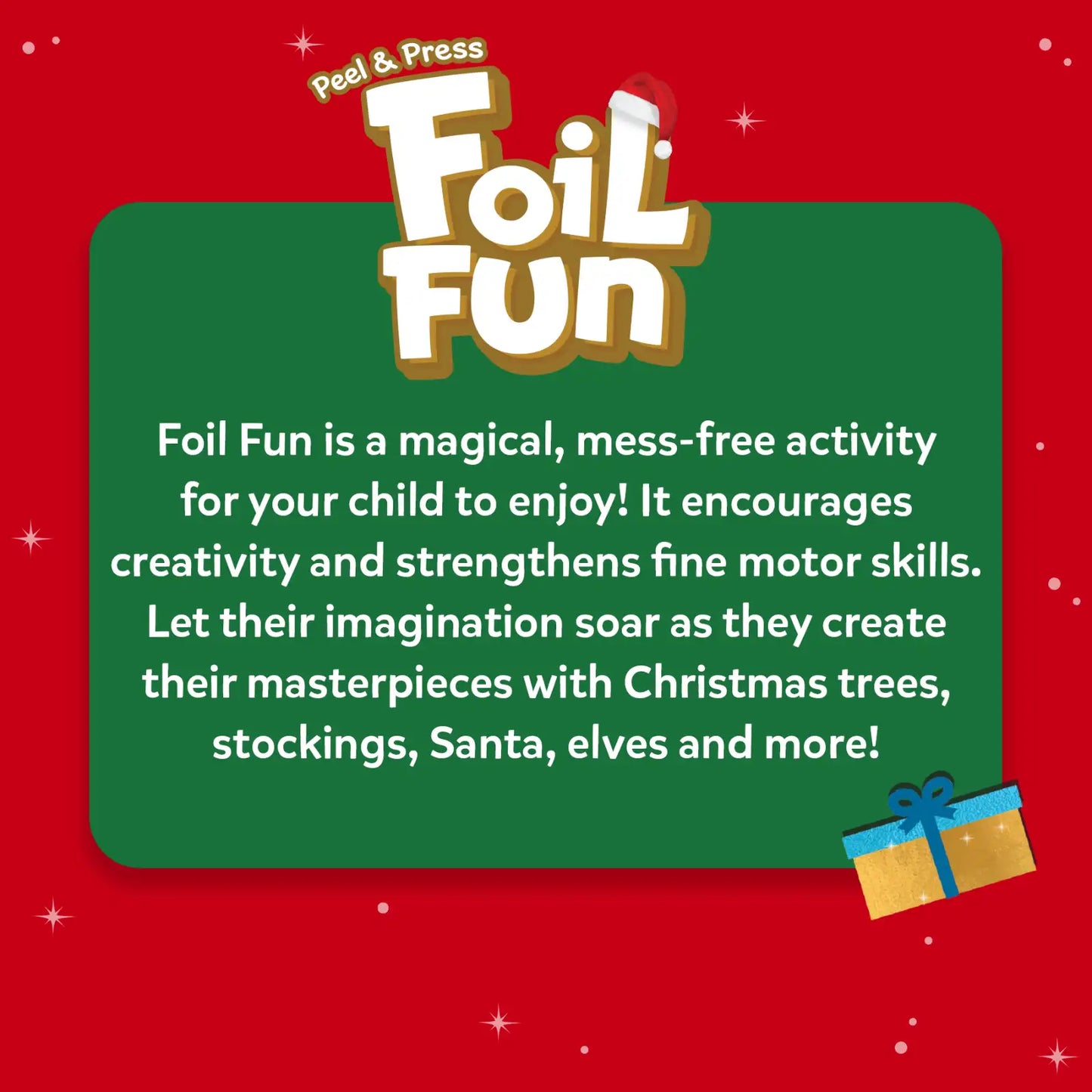 Foil Fun: Holiday Magic | No Mess Art Kit (ages 4-9)