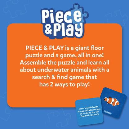Piece & Play: Underwater Animals | Floor Puzzle & Game (ages 3-7)