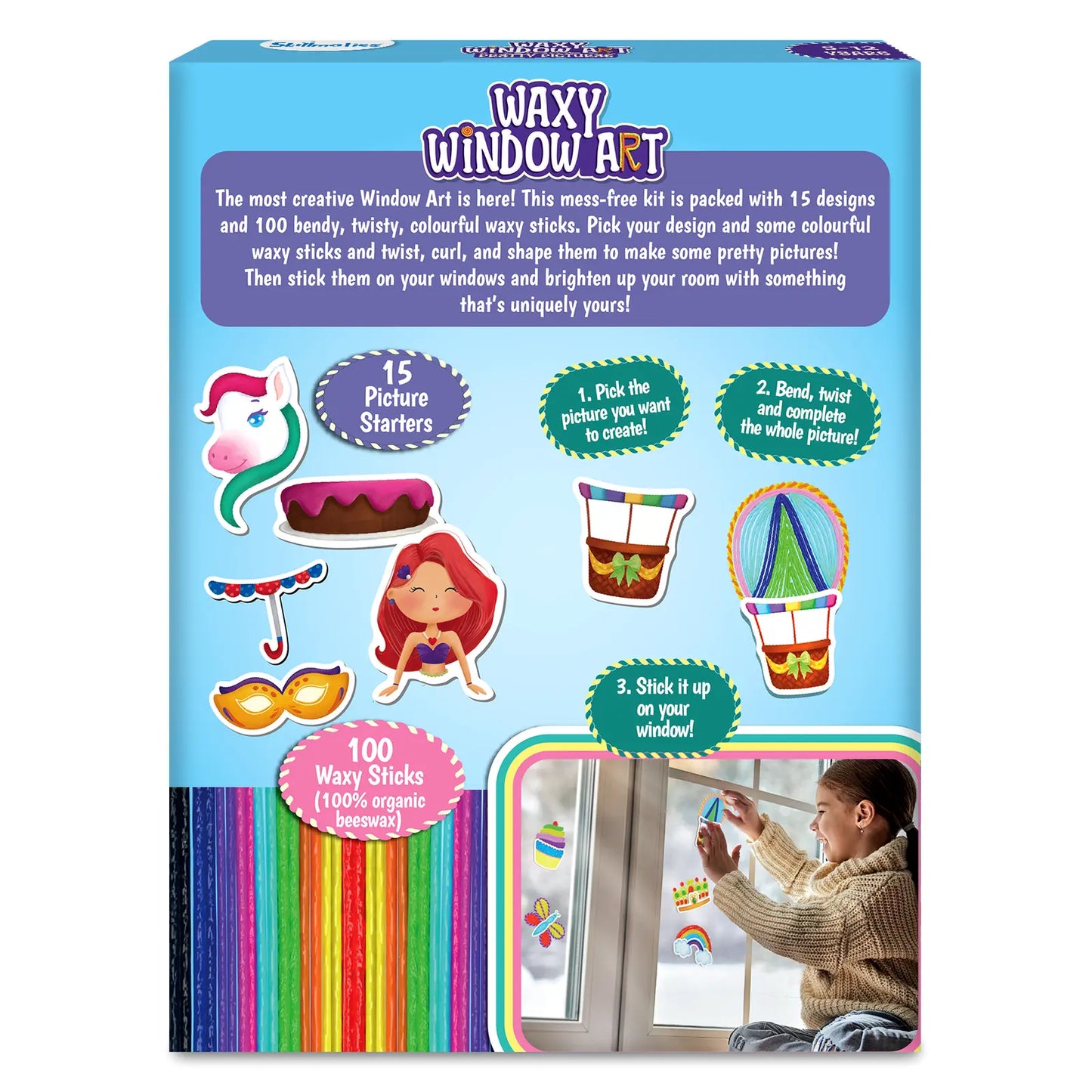 Waxy Stick Art: Pretty Pictures | Mess-Free Art for Kids (ages 5-12)