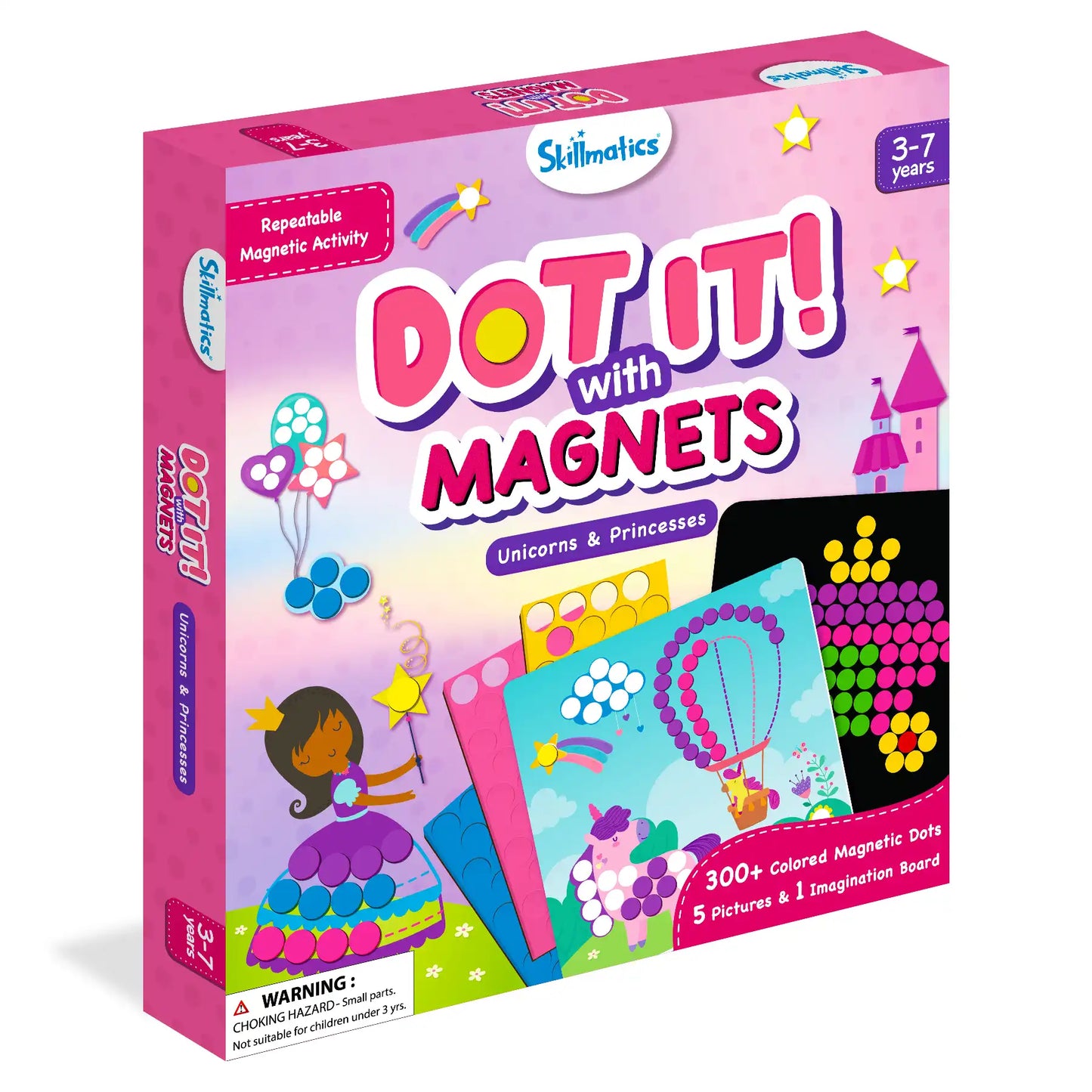 Dot It with Magnets - Unicorns & Princesses | Repeatable Magnetic Art Activity (ages 3-7)