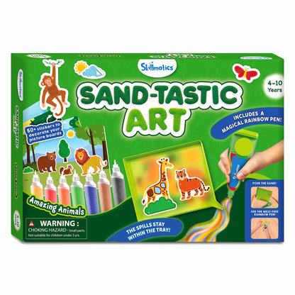 Sand-Tastic Art: Amazing Animals | Controlled-Mess Sand Art (ages 4-10)