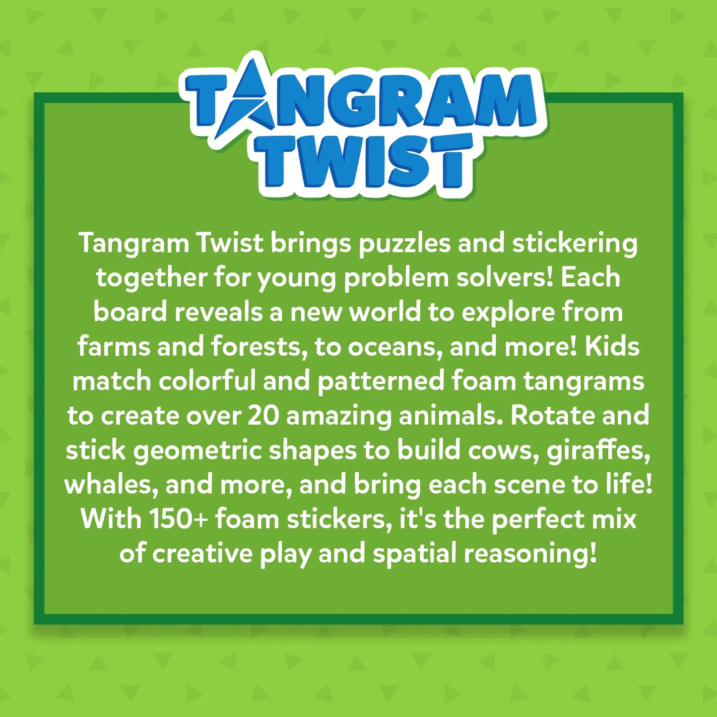 Tangram Twist - Amazing Animals | No Mess Sticker Art (ages 4-7)