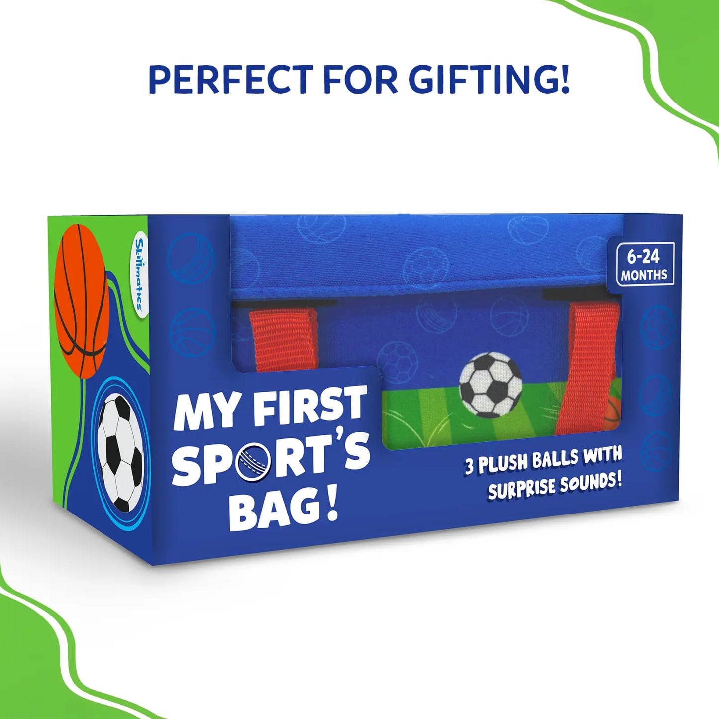 My First Sports Bag! Plush Sports Bag Playset for Babies (6-24 months)