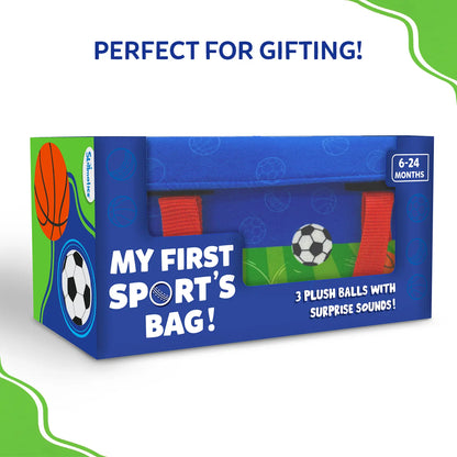 My First Sports Bag! Plush Sports Bag Playset for Babies (6-24 months)