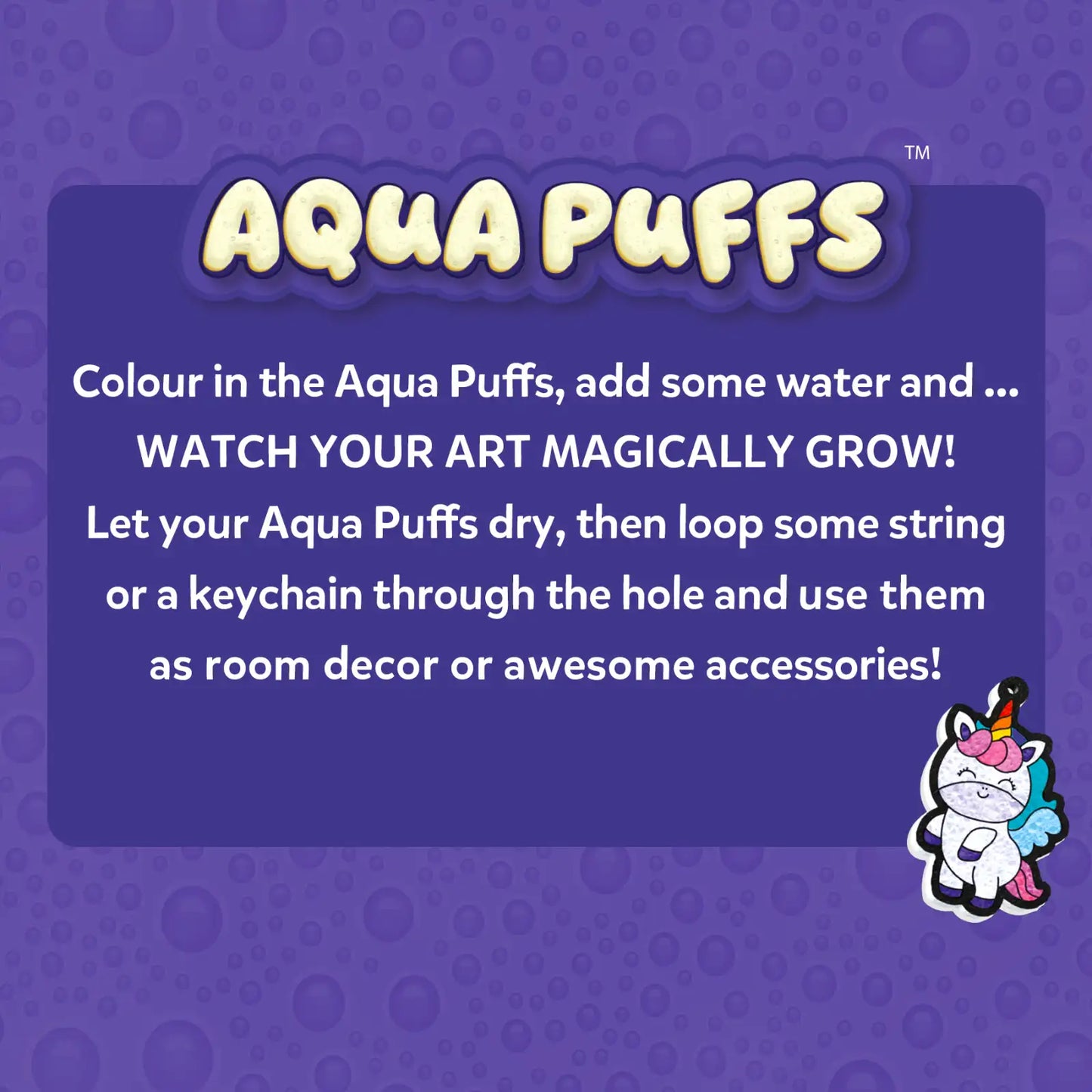 Aqua Puffs: Princesses & Unicorns | 3D Art Kit | Gifts for Girls Ages 4-10