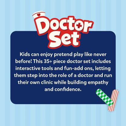 Doctor Set | 35+ Piece Pretend Play Medical Kit (ages 4-8)