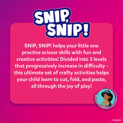 Snip Snip: Disney Princess | Art & Craft Activity Kit (ages 3-7)