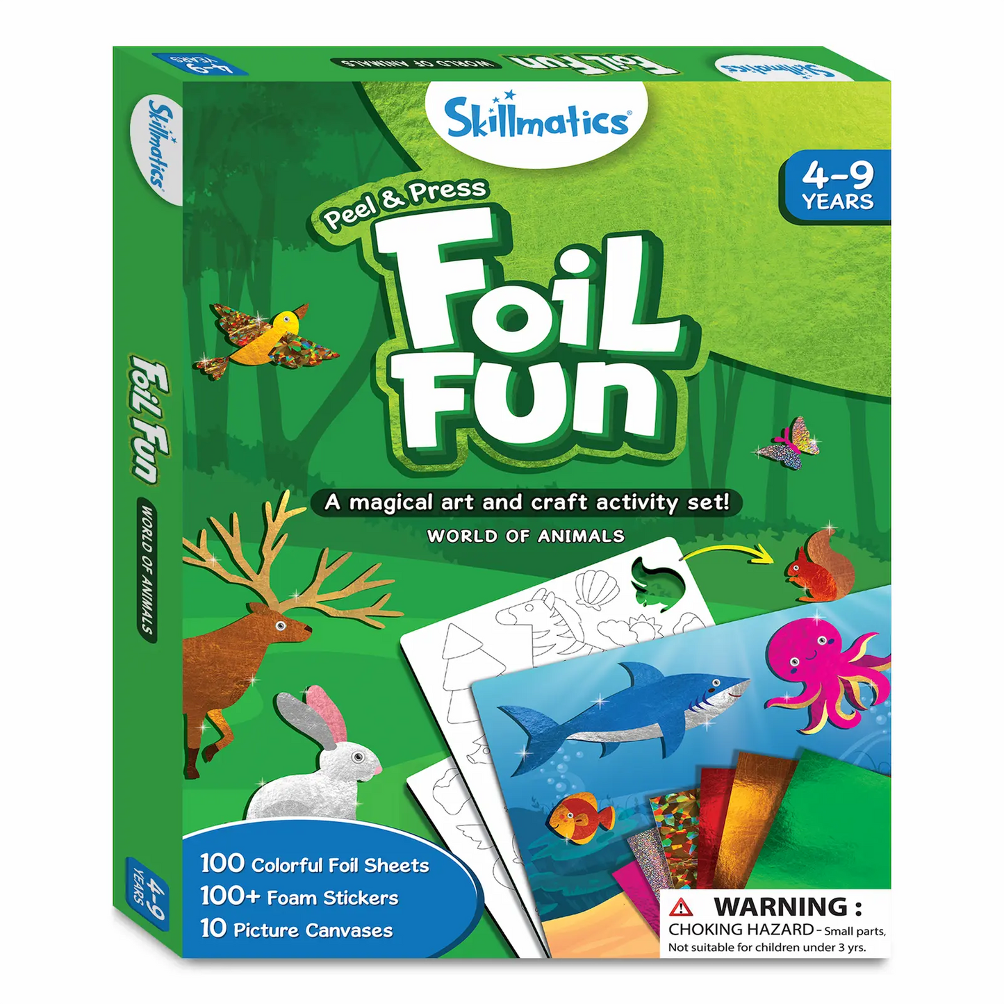 Foil Fun: World Of Animals | No Mess Art Kit (ages 4-9)
