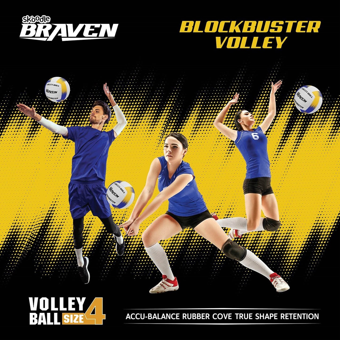 Skoodle Braven Blockbuster Volleyball Soft Feel (Pu / Machine Stitched)