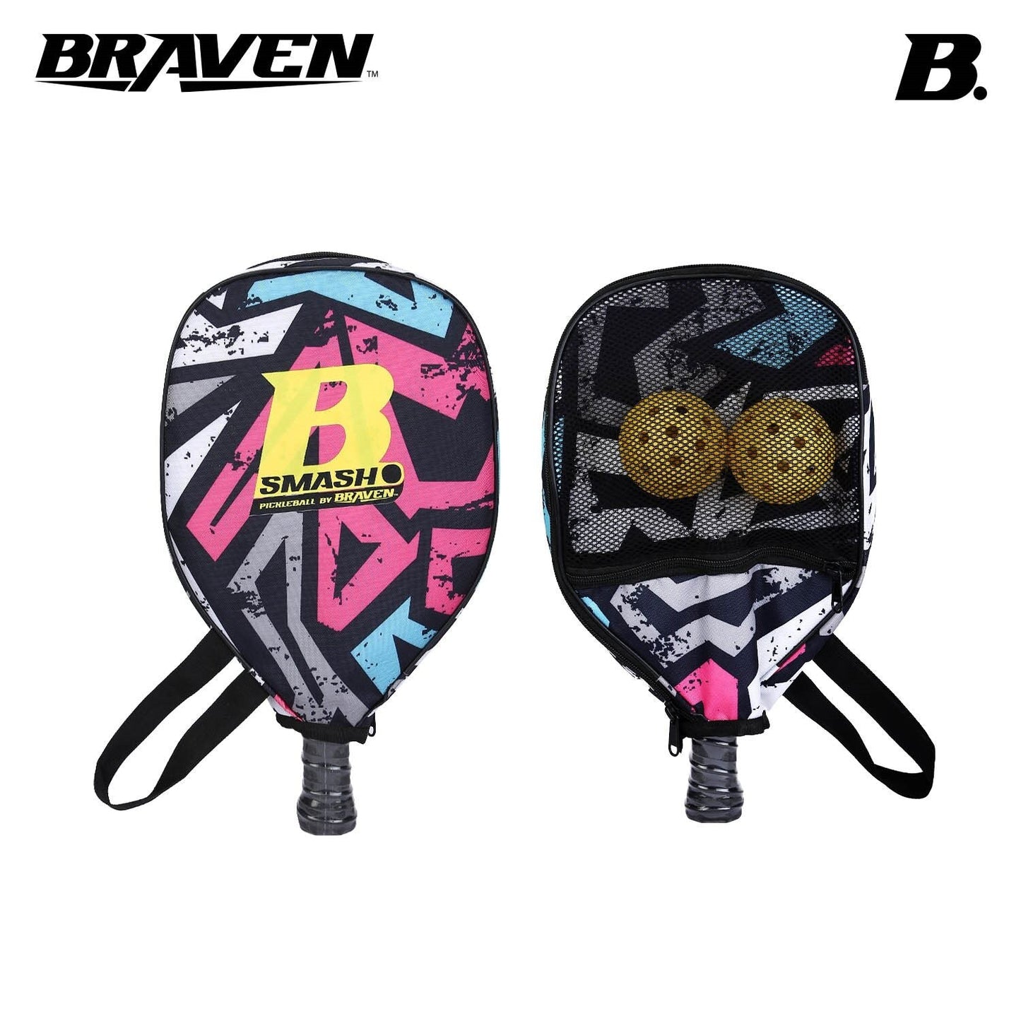 Skoodle Braven One Fibre Pickle Bat With 2 Balls