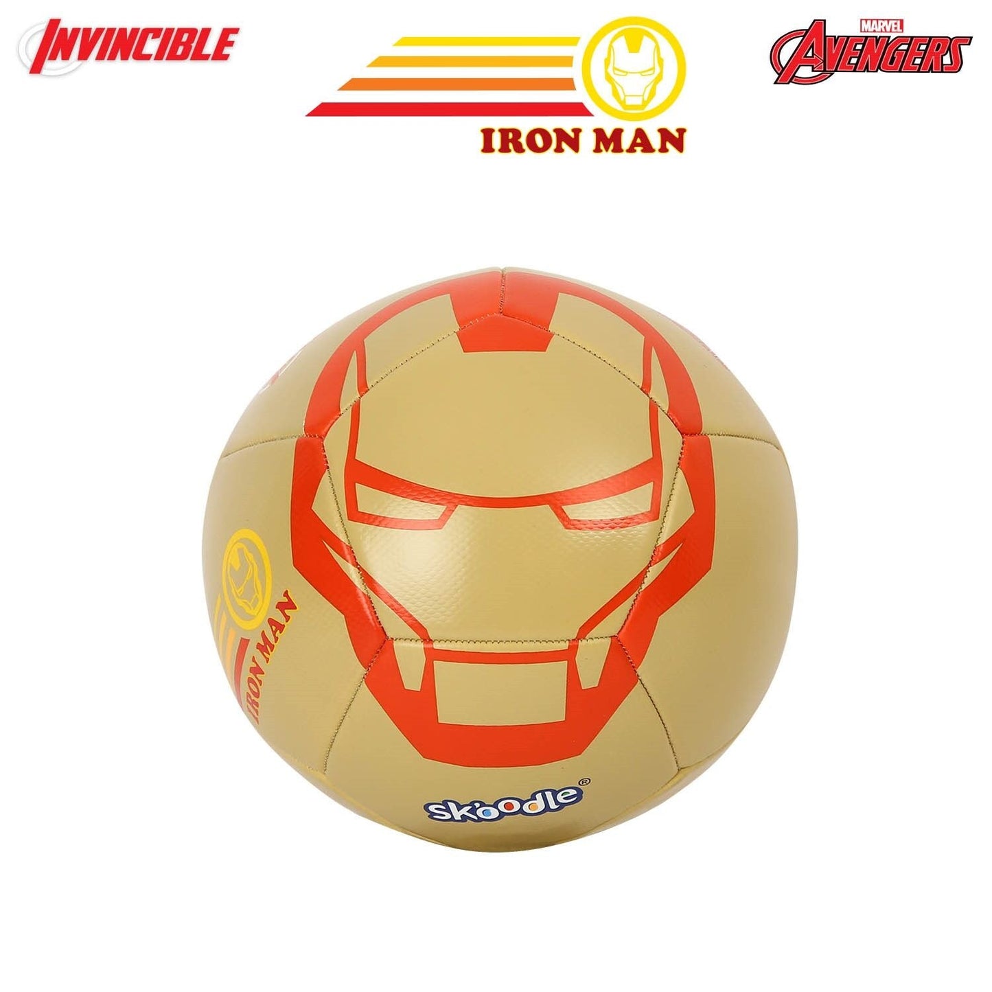 Marvel Iron Man Soccer Ball - Size 3