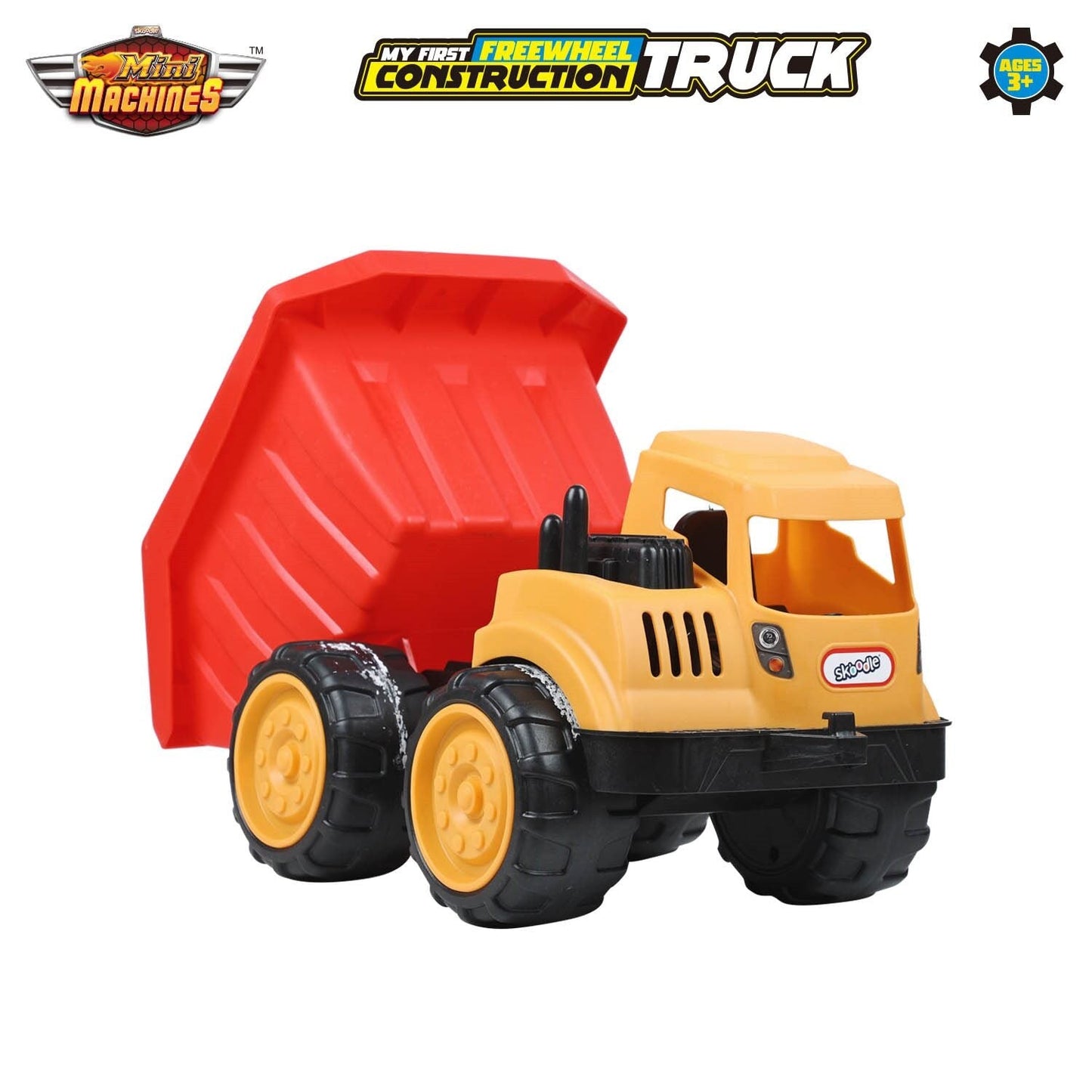 Skoodle Mini Machines Build & Go Free Wheel Construction Truck - Dump Truck