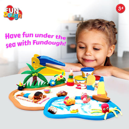 Funskool Fundough Bumper Dough Kit for Kids | 3 Colour Dough Tubs (75g Each) | Creative Play Set | Age 3+ Years