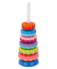 United Agencies Spinning Tower Toy Multicolor- 8...