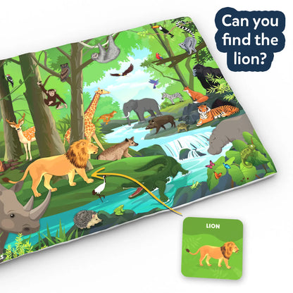 Found It! Jr. Amazing Animals: Play Mat & Floor Game | Smart Scavenger Hunt (18 months+)