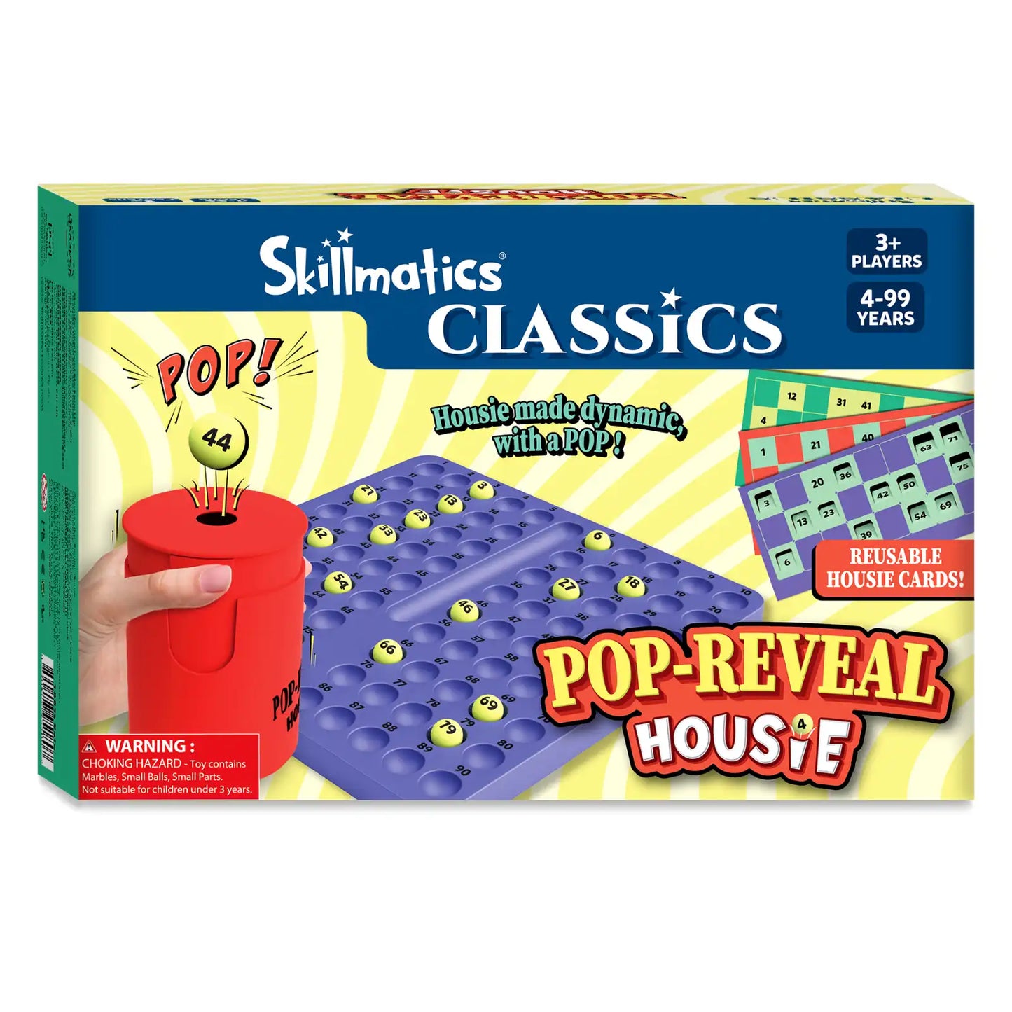 Pop-Reveal Housie | Classic Housie Game with a Fun Twist (ages 4+)