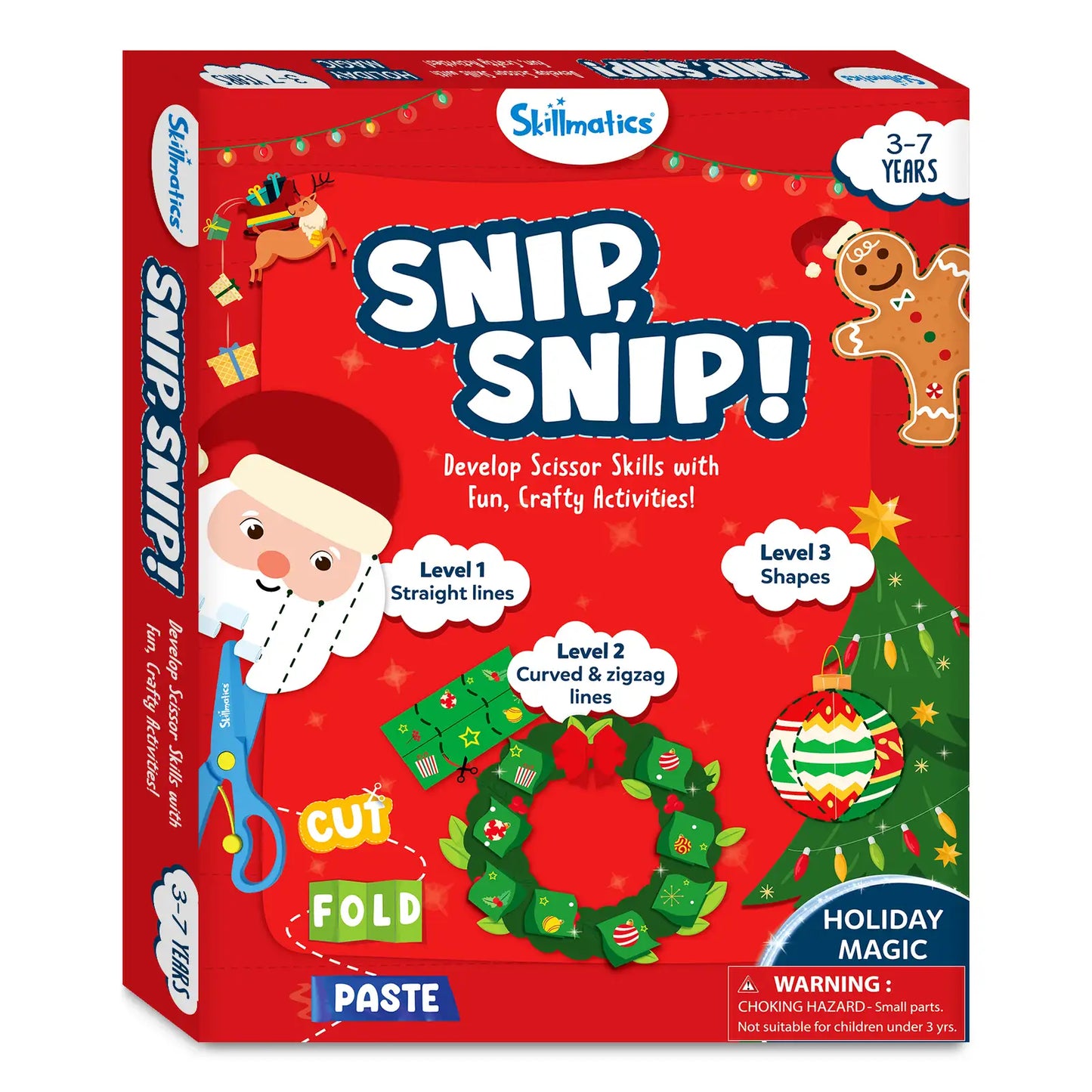 Snip Snip: Holiday Magic | Art & Craft Activity Kit (ages 3-7)