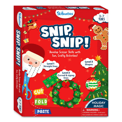 Snip Snip: Holiday Magic | Art & Craft Activity Kit (ages 3-7)