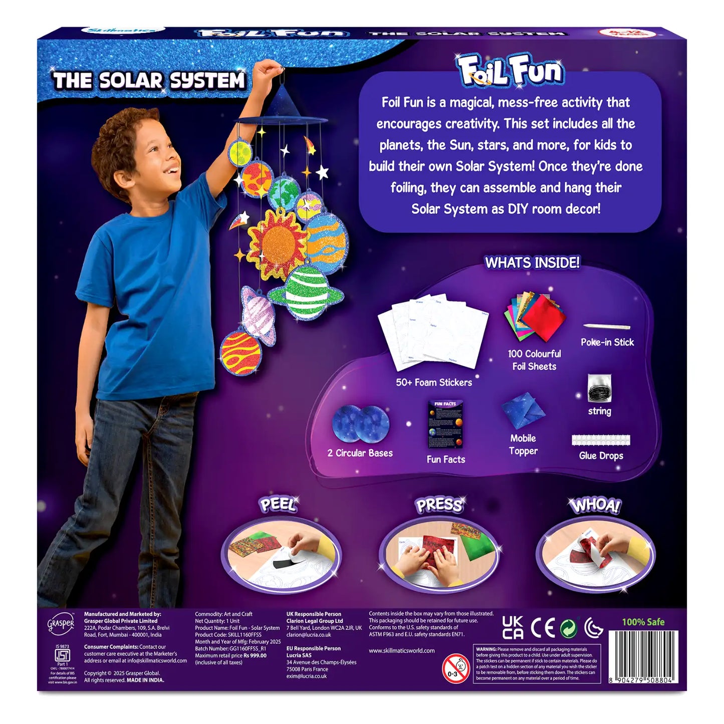 Foil Fun: Solar System | No Mess Art Kit (ages 4-12)