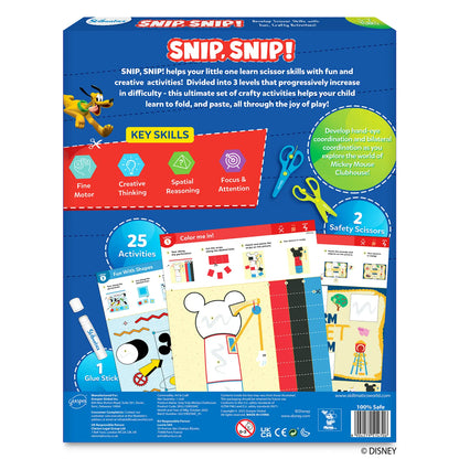 Snip Snip: Mickey Mouse Clubhouse | Art & Craft Activity Kit (ages 3-7)