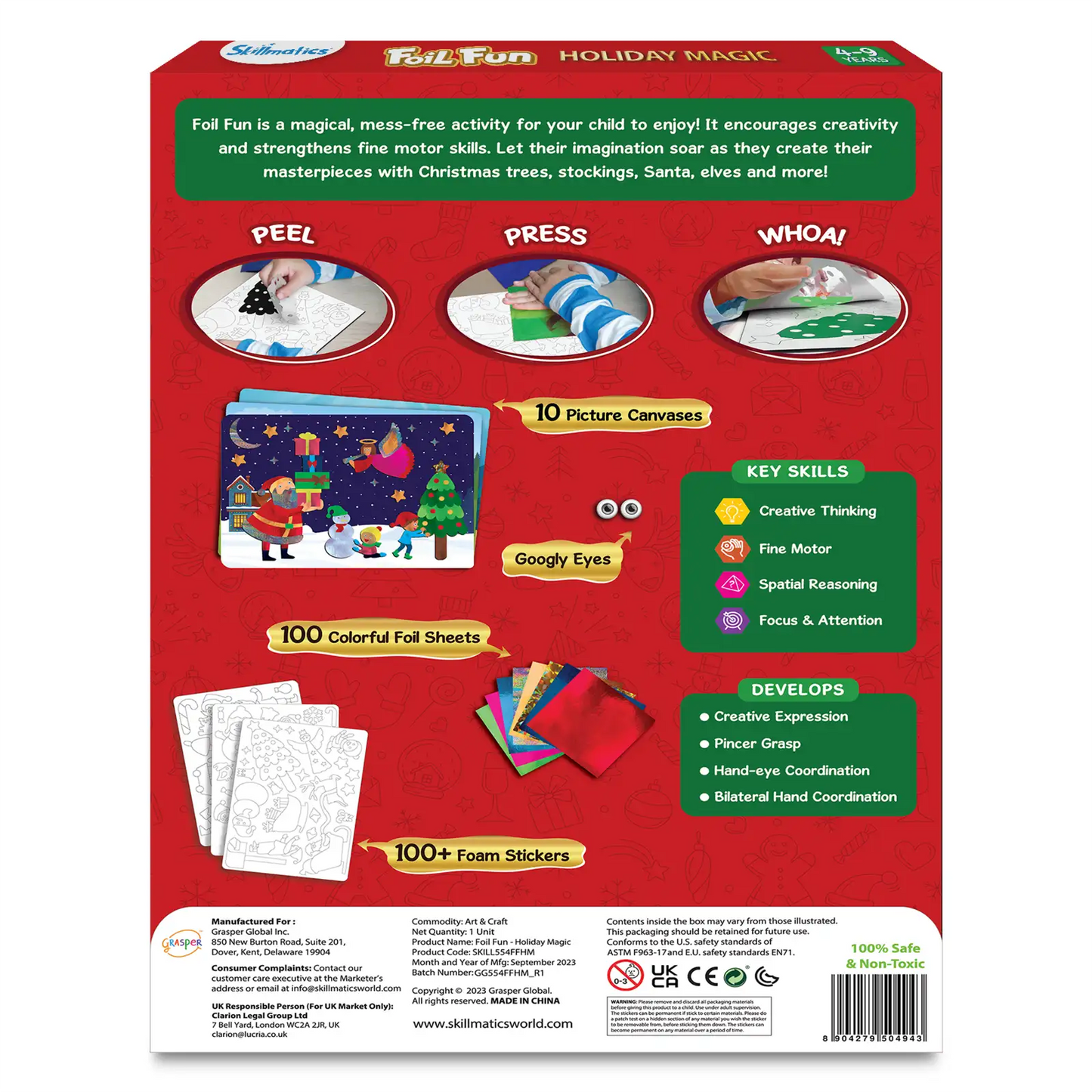 Foil Fun: Holiday Magic | No Mess Art Kit (ages 4-9)