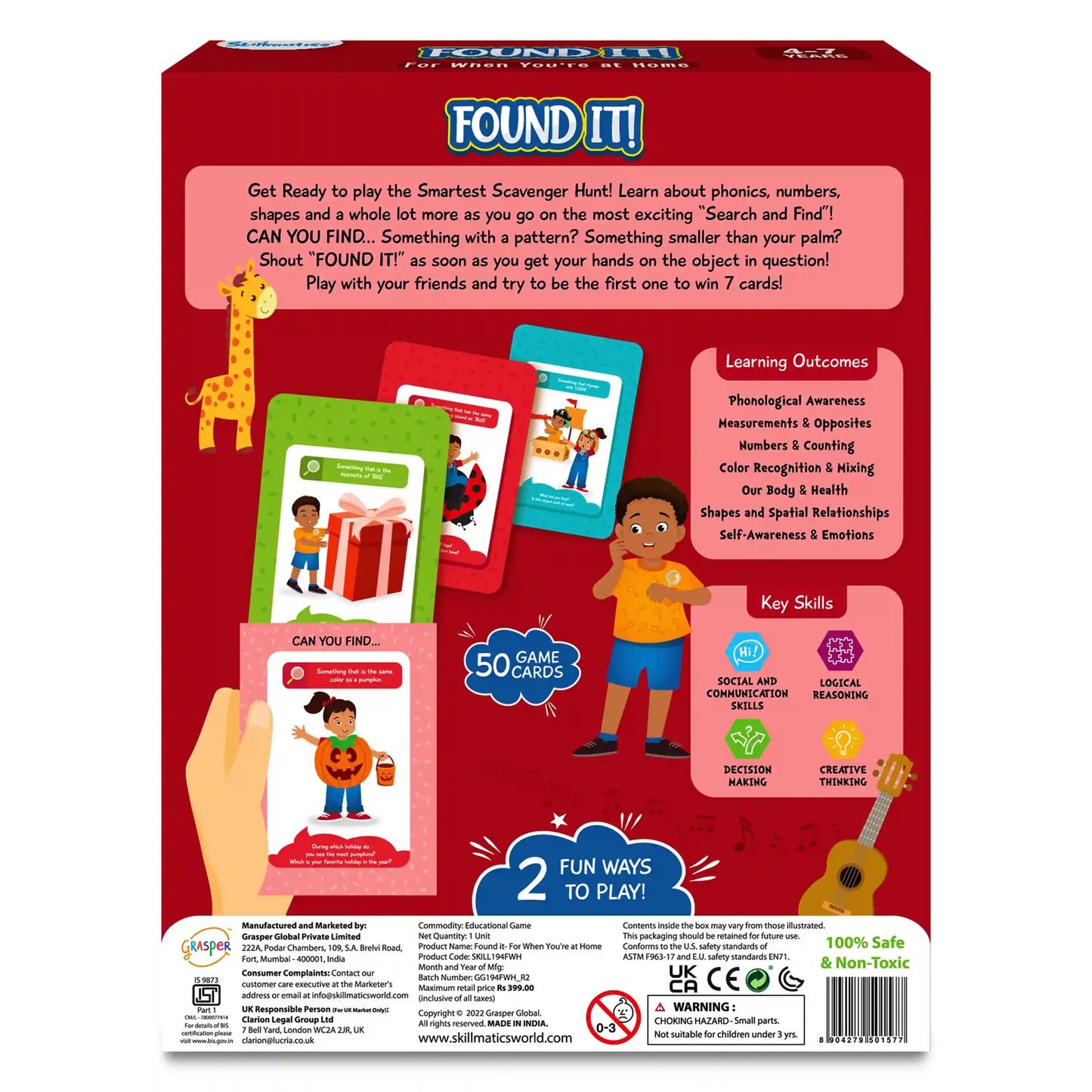 Found It! Home Edition | Smart Scavenger Hunt (ages 4-7)