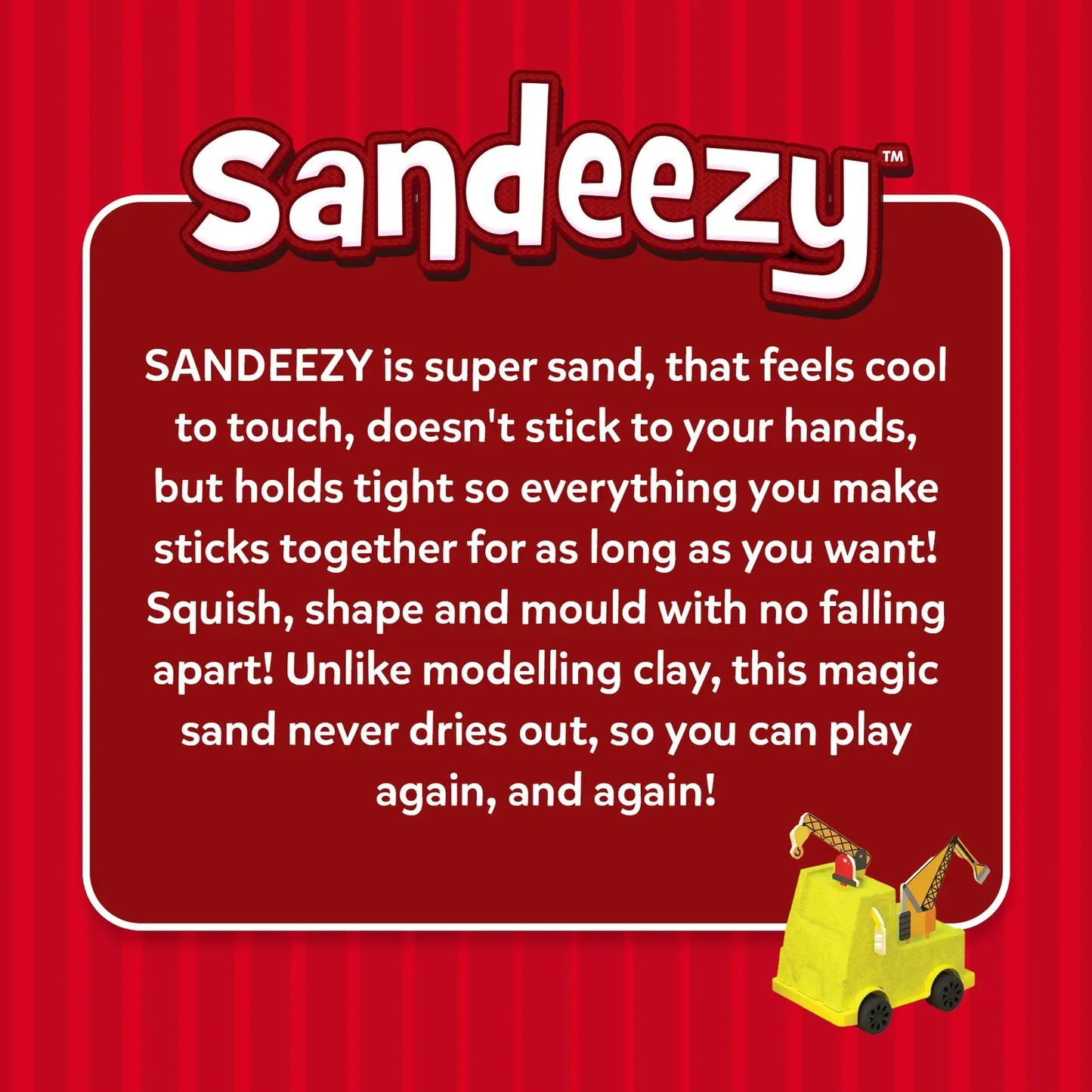 Sandeezy: Cars, Trucks, & More! | Sensory Toy & Pretend Play Set | Gifts for Ages 3-7