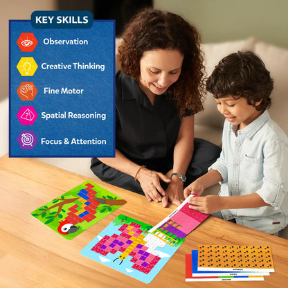 Felt Fun: Amazing Animals | Reusable 3D Craft Kit (ages 3-8)