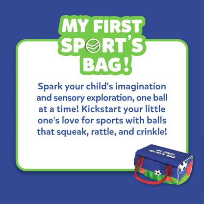 My First Sports Bag! Plush Sports Bag Playset for Babies (6-24 months)