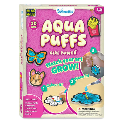 Aqua Puffs: Girl Power | 3D Art Kit | Gifts for Girls Ages 4-10
