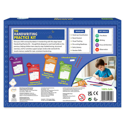 The Handwriting Practice Kit | 4 Stage-Based Writing Workbooks (ages 4-7)