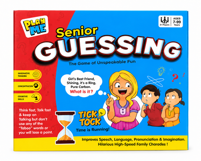 Play Me Senior Guessing Game – Fun Family Party Game for Ages 7+