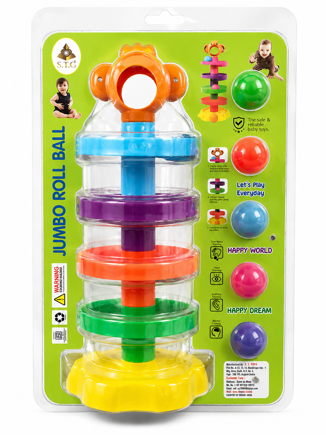 Jumbo Roll Ball Baby Learning Toy – S.T.C
