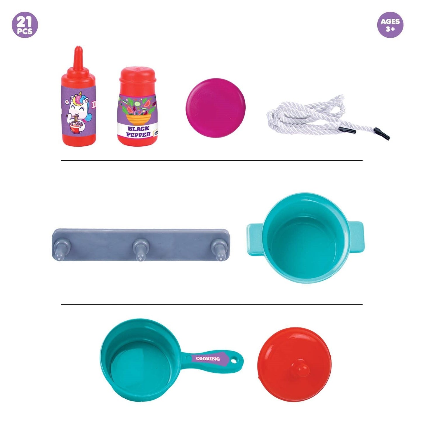 Skoodle Unicorn Kitchen Set