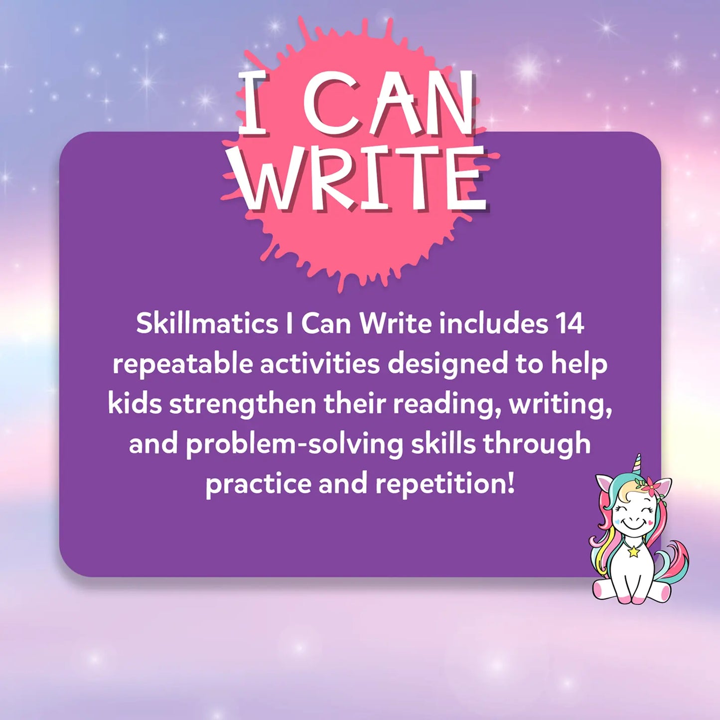 I Can Write Unicorn Edition | Reusable Activity Mats (ages 3-6)